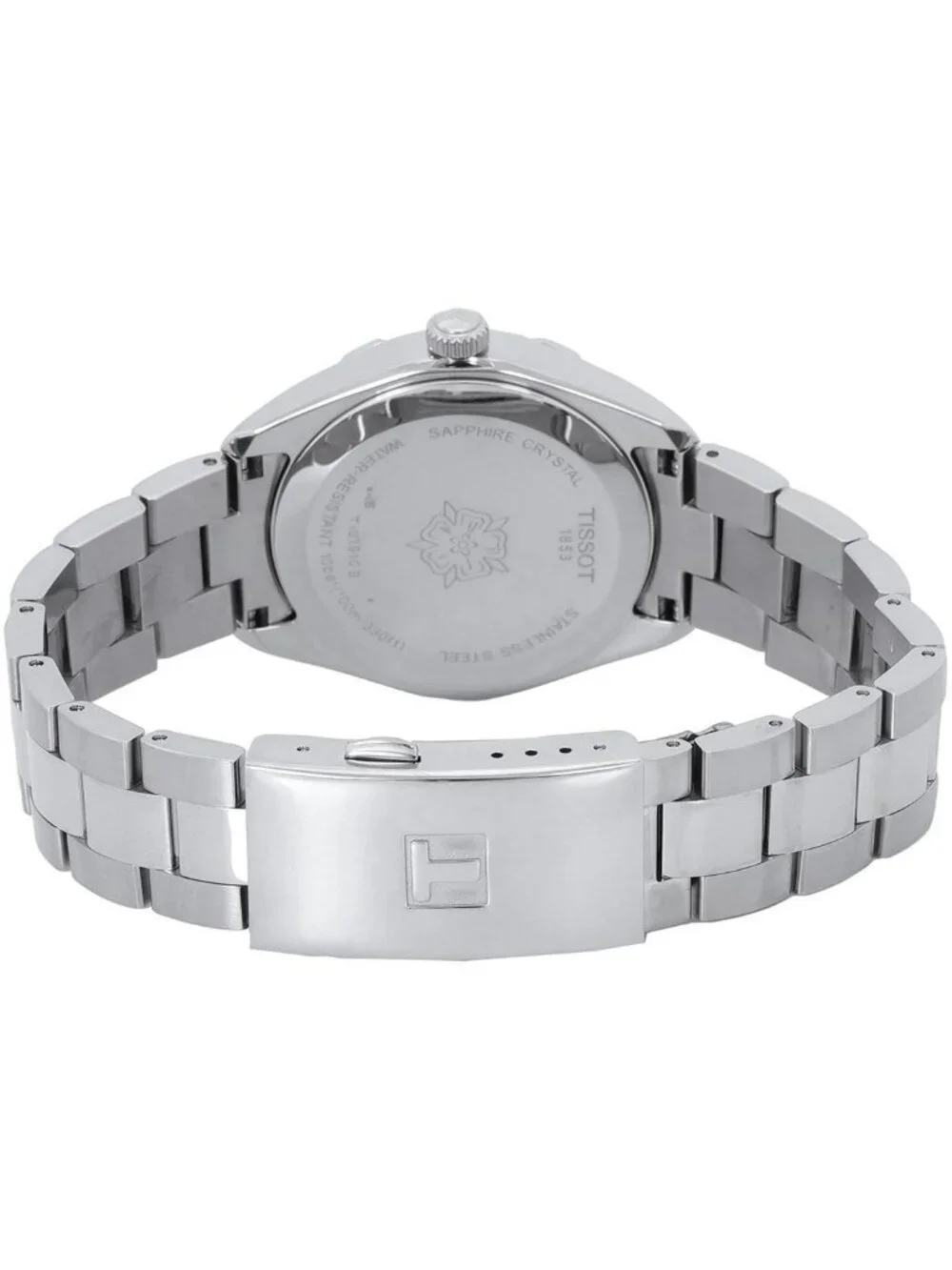 NWT Tissot PR 100 Quartz Light Blue Dial Ladies Watch